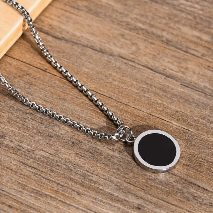 Circulo Negro Cadena ⚫ | Cadenas para Hombre en El Salvador Classic