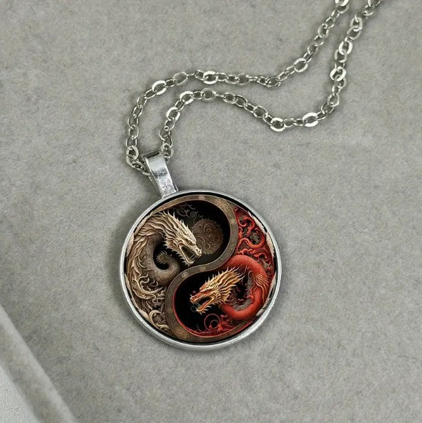 Dragones YIN YANG Collar para hombres en santa tecla El salvador 2025