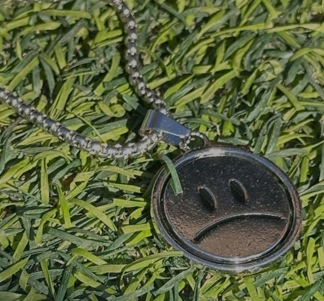 Large Box Chain Happy Sad Face!