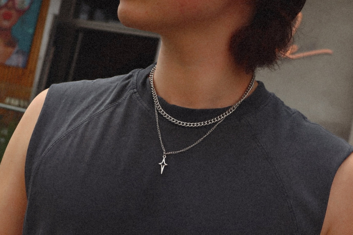 collares classic cadena con pendiente de estrella el salvador