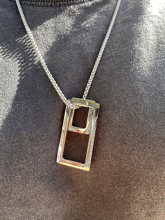 Collar con pendientes geometricos para Hombre El Salvador