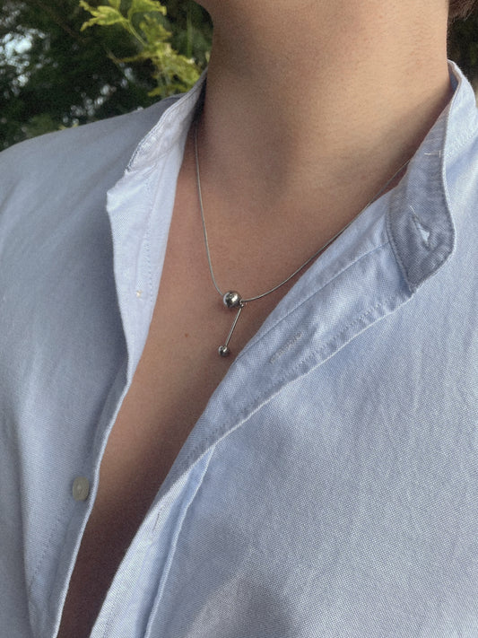 Collar de 2 Esferas